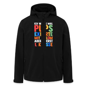 Garderie Sortants Première Primaire Inscription Écolier - Veste softshell homme en polyester recyclé Stanley/Stella - noir - Devant - AI Model Male 185 light (185cm)