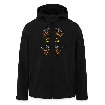 Lustige Imker Geschenke Hobbyimker Imkerei Biene - Recycelte Männer Softshell-Jacke von Stanley/Stella - Schwarz - Vorne - AI Model Male 185 light (185cm)