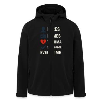 Memory Athlet Mnemonic Brain Training Mental - Recycelte Männer Softshell-Jacke von Stanley/Stella - Schwarz - Vorne - AI Model Male 185 light (185cm)