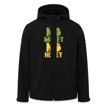 Imker Bienenzüchter Spruch Bienenliebhaber Imkerei - Recycelte Männer Softshell-Jacke von Stanley/Stella - Schwarz - Vorne - AI Model Male 185 light (185cm)