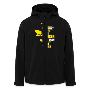 Hobbyimker Imker Bienen Flüsterer Imkern Honig - Recycelte Männer Softshell-Jacke von Stanley/Stella - Schwarz - Vorne - AI Model Male 185 light (185cm)