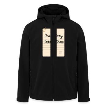 Dankbarkeitspraxis Journalliebhaber Emotional - Recycelte Männer Softshell-Jacke von Stanley/Stella - Schwarz - Vorne - AI Model Male 185 light (185cm)
