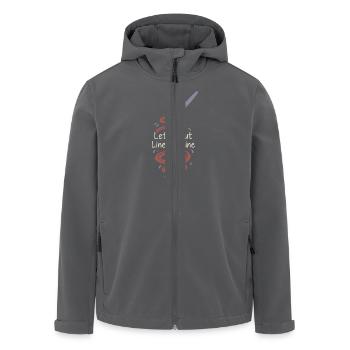 Dankbarkeitspraxis Journalliebhaber Emotional - Recycelte Männer Softshell-Jacke von Stanley/Stella - Schwarz - Vorne - AI Model Male 185 light (185cm)