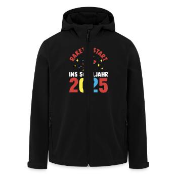 Kita Farewell First Grade School Enrollment 2025 - Men’s Recycled Softshell Jacket by Stanley/Stella - black - Front - AI Model Male 185 light (185cm)