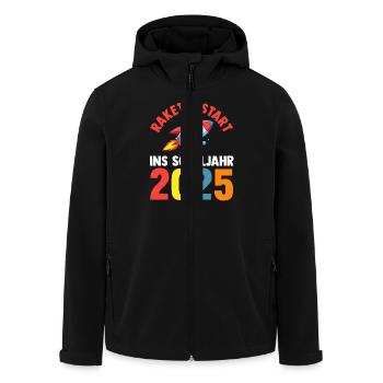 Kita Abschied Erste Klasse Einschulung 2025 - Recycelte Männer Softshell-Jacke von Stanley/Stella - Schwarz - Vorne - AI Model Male 185 light (185cm)