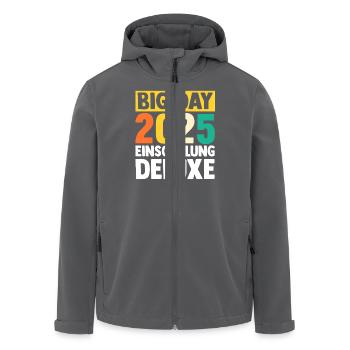 Kita Farewell First Grade School Enrollment 2025 - Men’s Recycled Softshell Jacket by Stanley/Stella - anthracite - Front - AI Model Male 185 light (185cm)