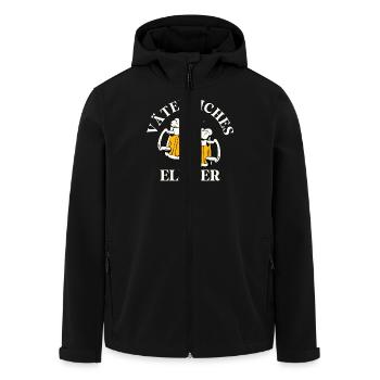 Vatertag VÄTERLICHES ELIXIER Lustiges - Recycelte Männer Softshell-Jacke von Stanley/Stella - Schwarz - Vorne - AI Model Male 185 light (185cm)