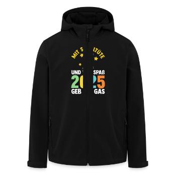 Kita Abschied Erste Klasse Einschulung 2025 - Recycelte Männer Softshell-Jacke von Stanley/Stella - Schwarz - Vorne - AI Model Male 185 light (185cm)