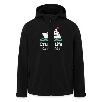 Cruise Addict Funny Cruise Loyalty Ocean - Veste softshell homme en polyester recyclé Stanley/Stella - noir - Devant - AI Model Male 185 light (185cm)