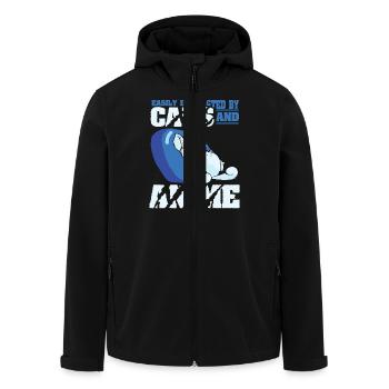 Anime Manga Otaku Kawaii Katzen Katze Kätzchen - Recycelte Männer Softshell-Jacke von Stanley/Stella - Schwarz - Vorne - AI Model Male 185 light (185cm)