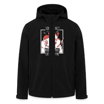 Anime Manga Otaku Kawaii Katzen Katze Kätzchen - Recycelte Männer Softshell-Jacke von Stanley/Stella - Schwarz - Vorne - AI Model Male 185 light (185cm)