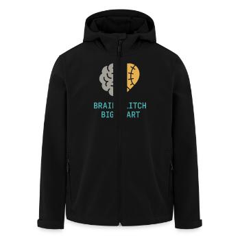 Neuro-resilient brain injury survivor - Men’s Recycled Softshell Jacket by Stanley/Stella - black - Front - AI Model Male 185 light (185cm)