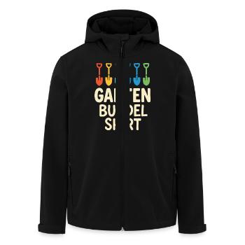 Jardin Creuser Drôle Jardinier Design - Veste softshell homme en polyester recyclé Stanley/Stella - noir - Devant - AI Model Male 185 light (185cm)