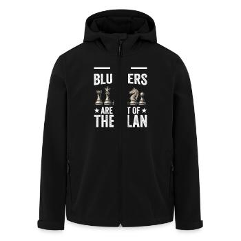 Chess Quote - My Blunders Are Part Of The Plan - Recycelte Männer Softshell-Jacke von Stanley/Stella - Schwarz - Vorne - AI Model Male 185 light (185cm)