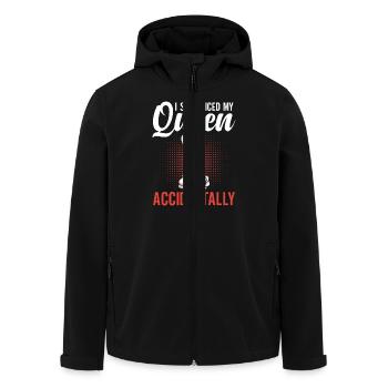 Perfect Chess Queen Equipment Chessmen - Men’s Recycled Softshell Jacket by Stanley/Stella - black - Front - AI Model Male 185 light (185cm)