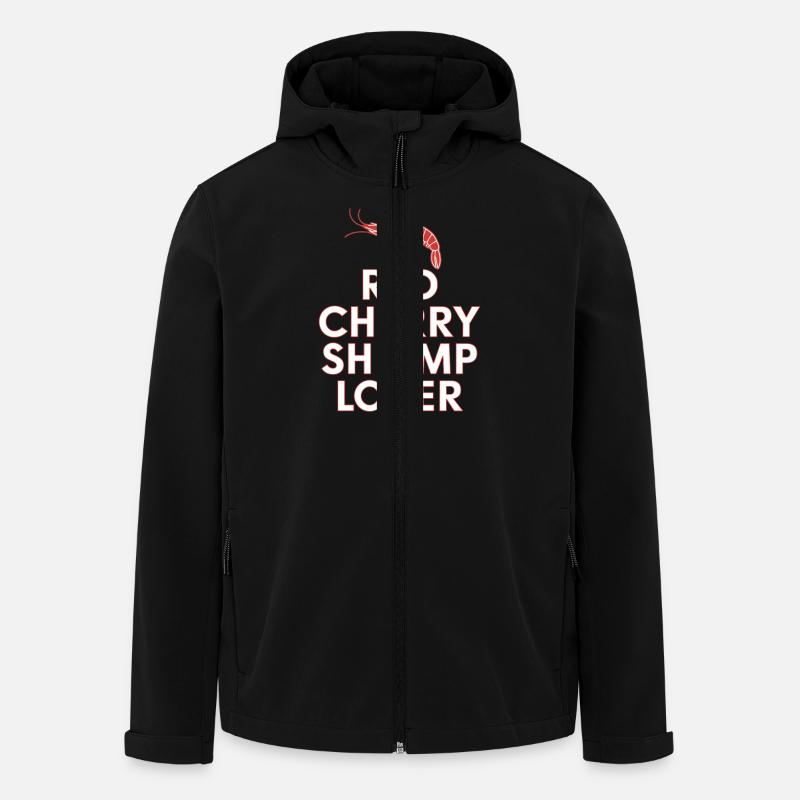 Red Cherry Shrimp Lover - Men’s Recycled Softshell Jacket by Stanley/Stella - black