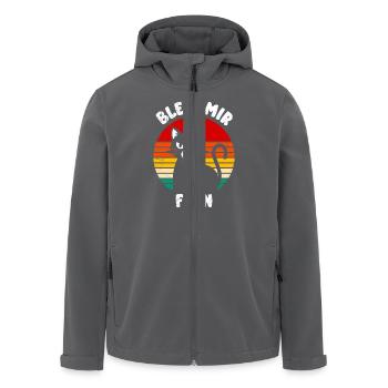 Mallorca BLEIB MIR FERN Anti Flirt Lustiges - Recycelte Männer Softshell-Jacke von Stanley/Stella - Schwarz - Vorne - AI Model Male 185 light (185cm)