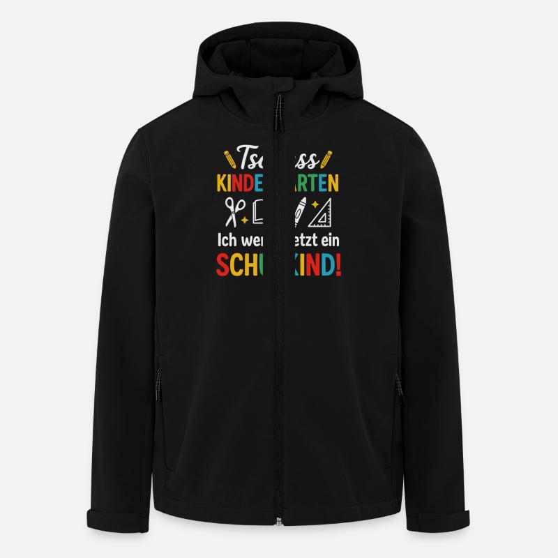 Goodbye Kindergarten Hello Schoolchild - Men’s Recycled Softshell Jacket by Stanley/Stella - black