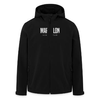 Marg'ilon Usbekistan - Recycelte Männer Softshell-Jacke von Stanley/Stella - Schwarz - Vorne - AI Model Male 185 light (185cm)