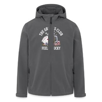 Junggesellenabschied Poker Bier Club JGA Männer - Recycelte Männer Softshell-Jacke von Stanley/Stella - Anthrazit - Vorne - AI Model Male 185 light (185cm)