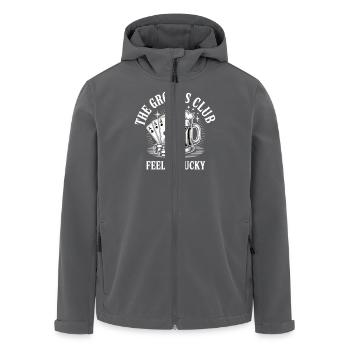 Junggesellenabschied Poker Bier Club JGA Mann - Recycelte Männer Softshell-Jacke von Stanley/Stella - Anthrazit - Vorne - AI Model Male 185 light (185cm)