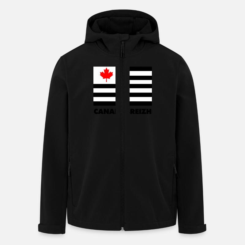 canadabreizh - Veste softshell homme en polyester recyclé Stanley/Stella - noir