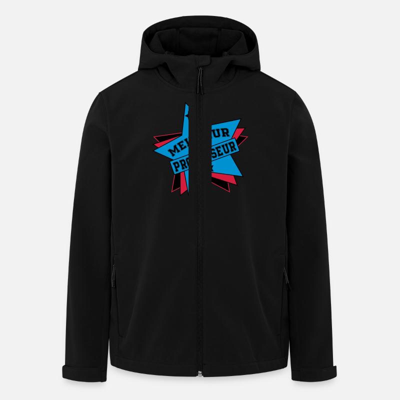 MEILLEUR PROFESSEUR - Veste softshell homme en polyester recyclé Stanley/Stella - noir