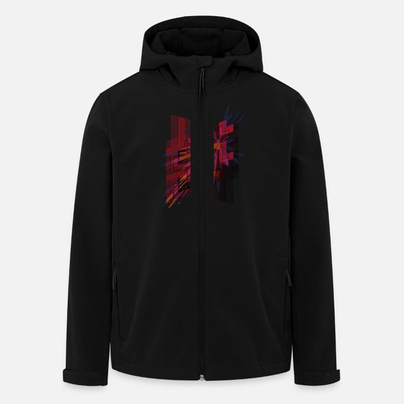 hyperspace5 - Recycelte Männer Softshell-Jacke von Stanley/Stella - Schwarz