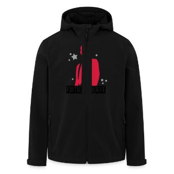 futur marié - Veste softshell homme en polyester recyclé Stanley/Stella - noir - Devant - AI Model Male 185 light (185cm)