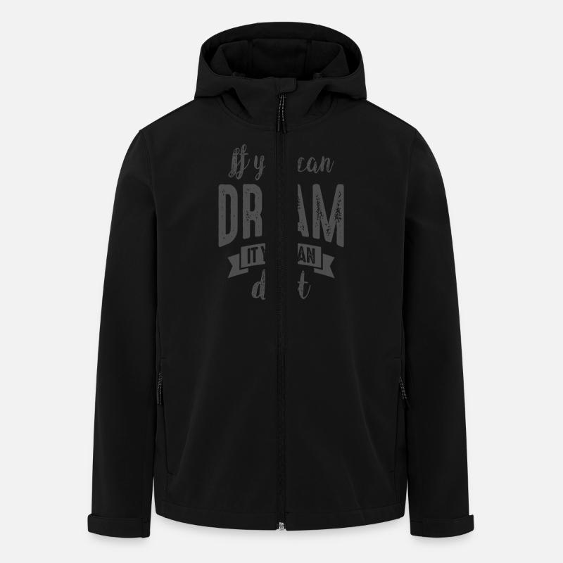 Dream It Do It - Motivational Quotes. - Men’s Recycled Softshell Jacket by Stanley/Stella - black