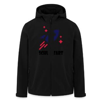 Schulstart - Recycelte Männer Softshell-Jacke von Stanley/Stella - Schwarz - Vorne - AI Model Male 185 light (185cm)