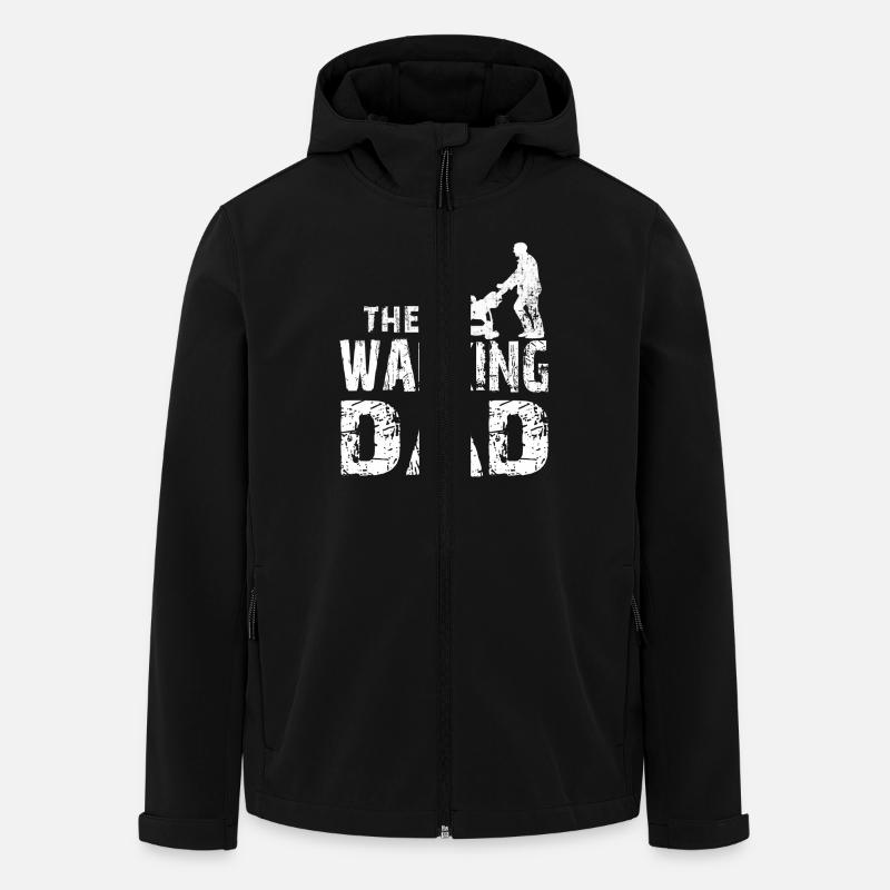 Walking DAD - Recycelte Männer Softshell-Jacke von Stanley/Stella - Schwarz