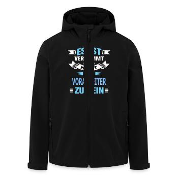 VORARBEITER - Recycelte Männer Softshell-Jacke von Stanley/Stella - Schwarz - Vorne - AI Model Male 185 light (185cm)