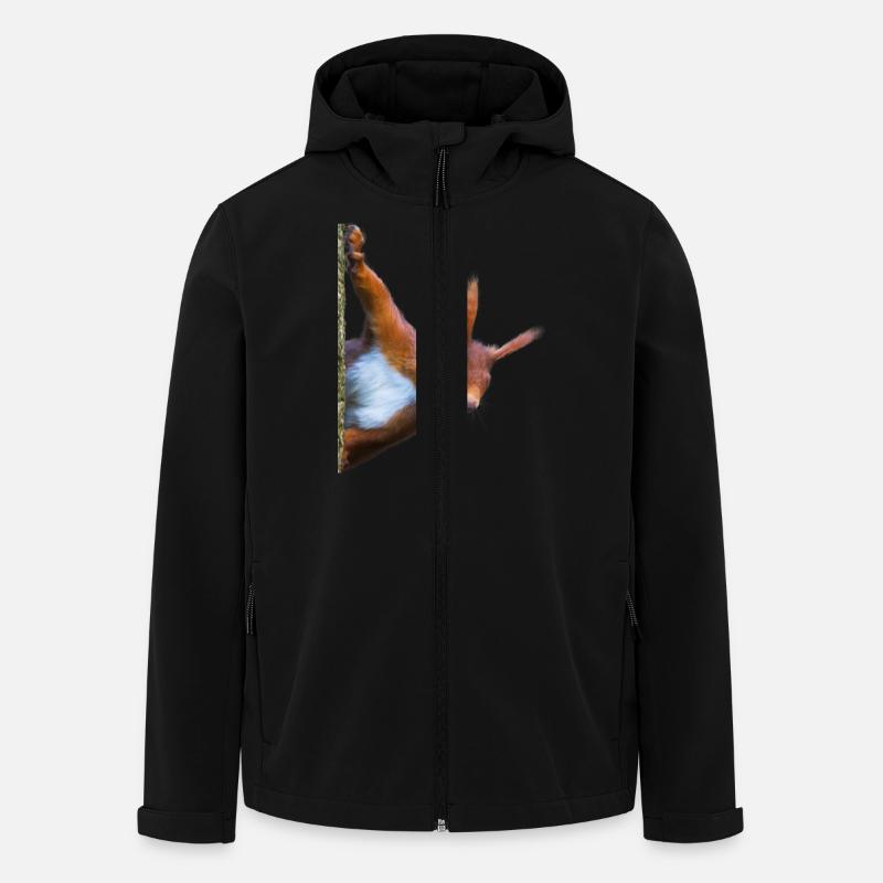 Eichhörnchen - Recycelte Männer Softshell-Jacke von Stanley/Stella - Schwarz