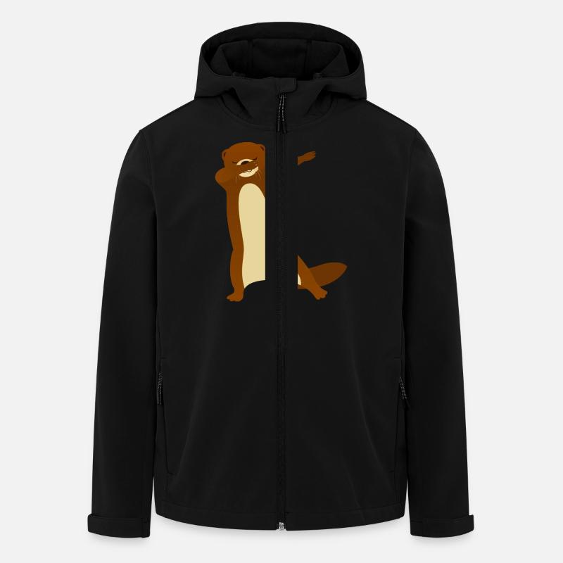 Otter Dab Dance - Cool Gift - Recycelte Männer Softshell-Jacke von Stanley/Stella - Schwarz