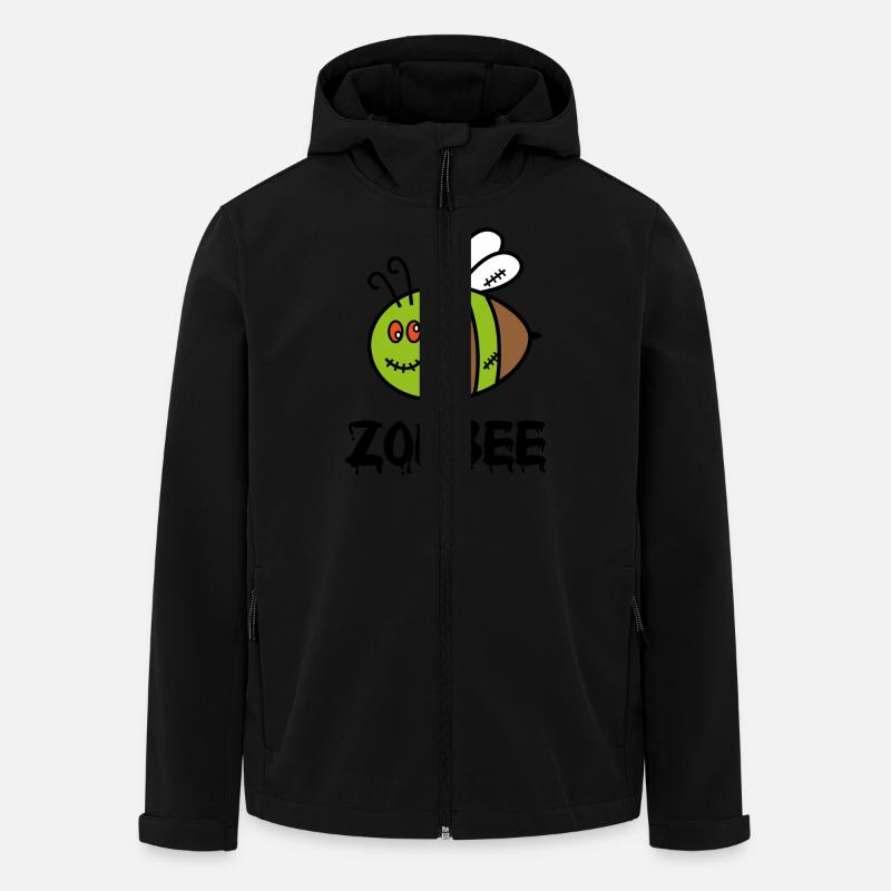 Zombee - Recycelte Männer Softshell-Jacke von Stanley/Stella - Schwarz
