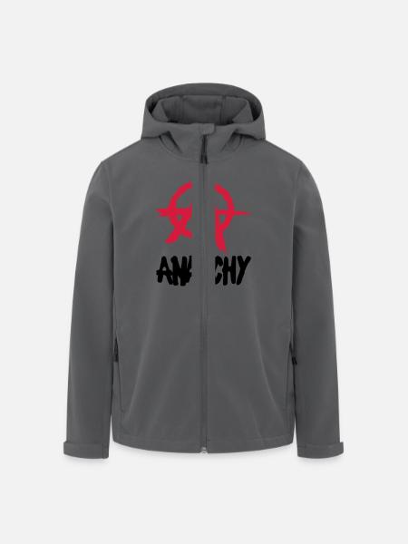 Anarchy__V002 - Veste softshell homme en polyester recyclé Stanley/Stella - noir