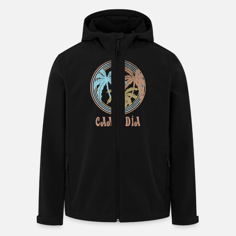 Cambodia - Men’s Recycled Softshell Jacket by Stanley/Stella - black