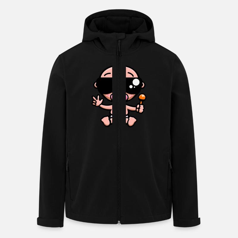 Bébé Coolpink - Veste softshell homme en polyester recyclé Stanley/Stella - noir