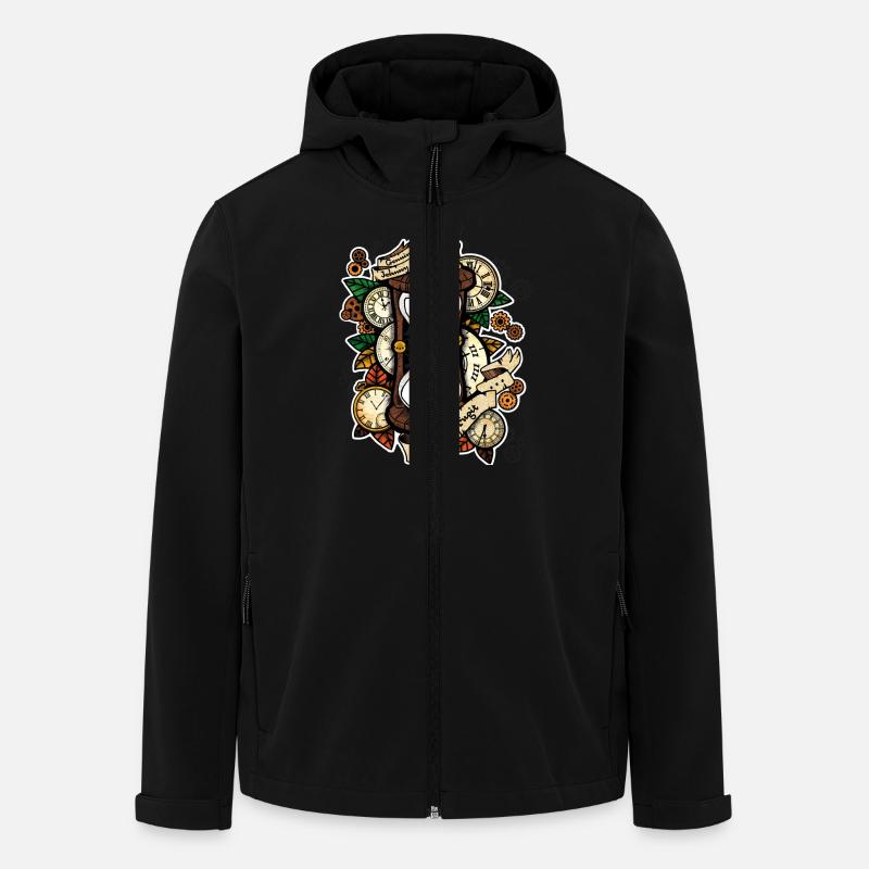 tempus - Recycelte Männer Softshell-Jacke von Stanley/Stella - Schwarz