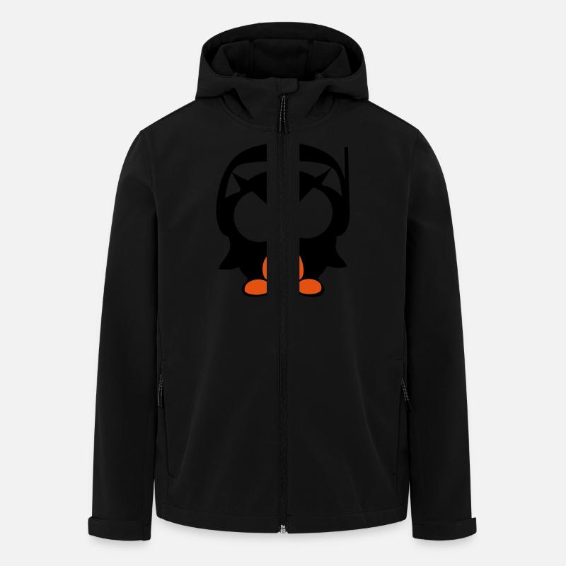 owl beat - beat owl - Men’s Recycled Softshell Jacket by Stanley/Stella - black