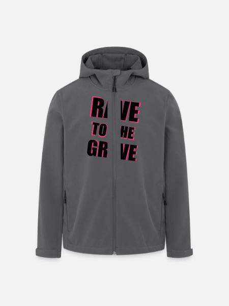 Rave To The Grave - Men’s Recycled Softshell Jacket by Stanley/Stella - black