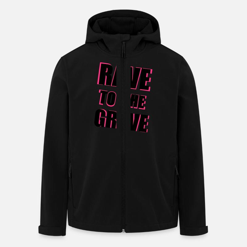Rave To The Grave - Veste softshell homme en polyester recyclé Stanley/Stella - noir