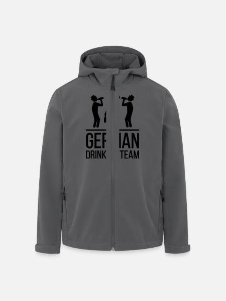 German Drinking Team - Recycelte Männer Softshell-Jacke von Stanley/Stella - Schwarz