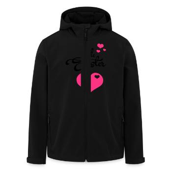 Little Sister with Hearts - Recycelte Männer Softshell-Jacke von Stanley/Stella - Schwarz - Vorne - AI Model Male 185 light (185cm)
