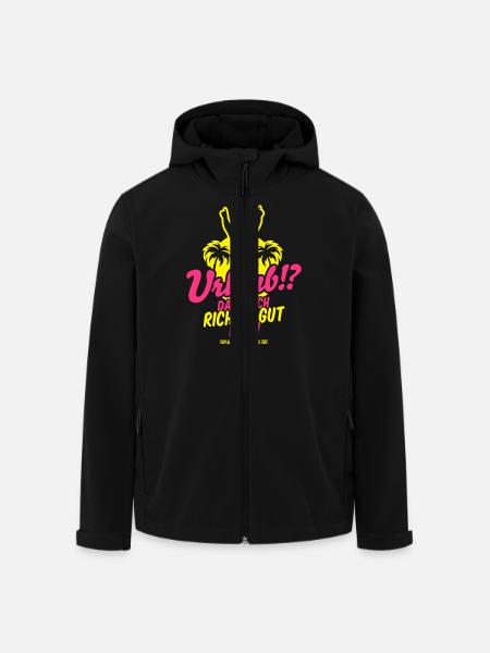 Urlaub - Recycelte Männer Softshell-Jacke von Stanley/Stella - Schwarz