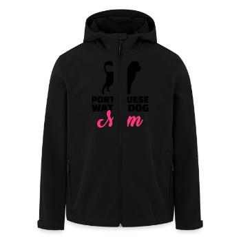 Portuguese Water dog - Veste softshell homme en polyester recyclé Stanley/Stella - noir - Devant - AI Model Male 185 light (185cm)