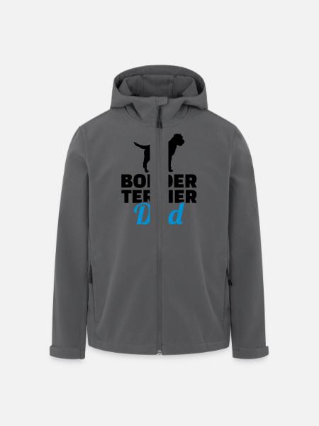 Border Terrier - Veste softshell homme en polyester recyclé Stanley/Stella - noir