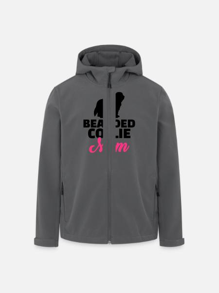 Bearded Collie - Recycelte Männer Softshell-Jacke von Stanley/Stella - Schwarz