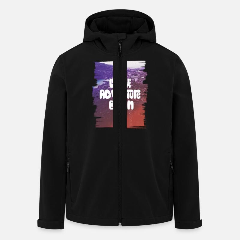 Let The Adventure Begin - Veste softshell homme en polyester recyclé Stanley/Stella - noir